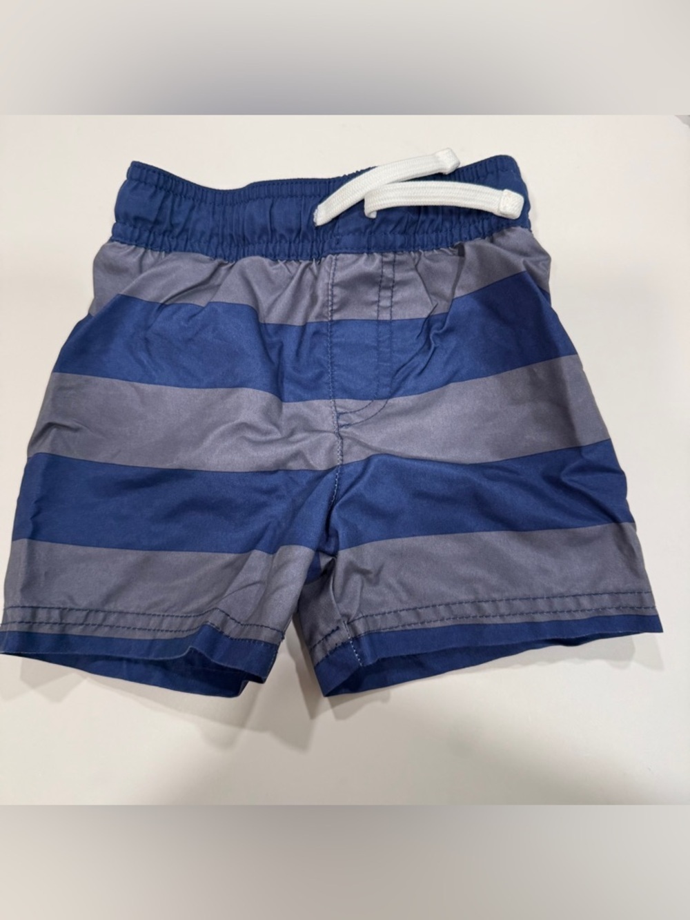 Cat & Jack boys 9 to 12 swim trunks, blue and gray